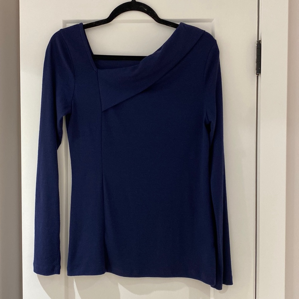 Lord & Taylor Asymmetrical Stretch Long Sleeve